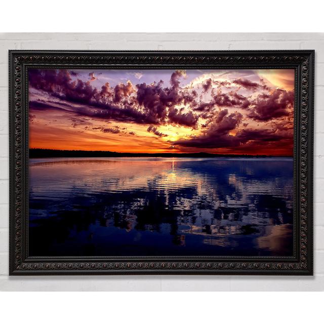 Amazing Dusk Framed Print Highland Dunes Size: 21cm H x 29.7cm W on Productcaster.