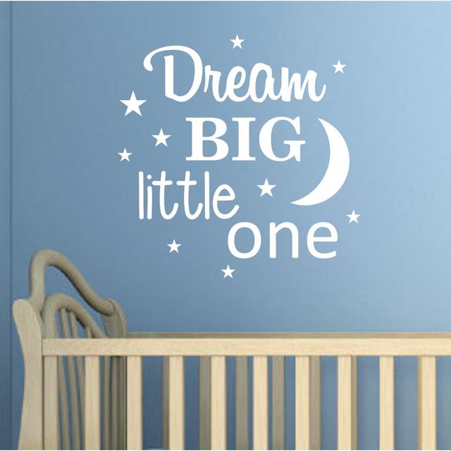 Dream Big Little One Wall Sticker Isabelle & Max Colour: Gold on Productcaster.