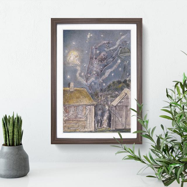 The Goblin by William Blake - Picture Frame Painting East Urban Home Size: 48cm H x 36cm W x 2cm D, Frame Option: Walnut on Productcaster.