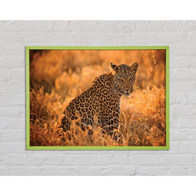 Anetra Leopard Sunset - Print Brayden Studio Size: 59.7cm H x 84.1cm W x 2cm D on Productcaster.