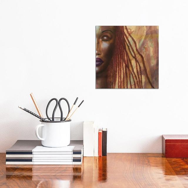 Girl With Locs by Fred Odle - Wrapped Canvas Print ClassicLiving Size: 30.48cm H x 30.48cm W x 1.905cm D on Productcaster.