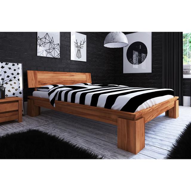 Vinci Bed Frame TheBeds Size: European Single (188 x 213cm), Colour: Brown on Productcaster.