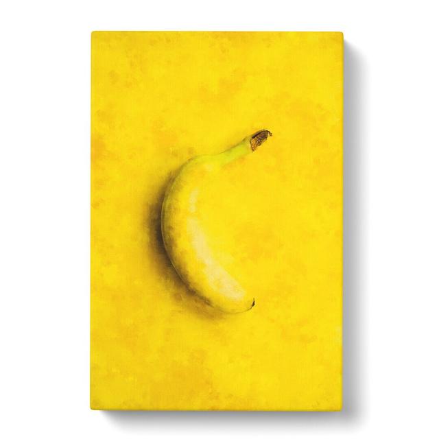 Yellow Banana - Wrapped Canvas Graphic Art East Urban Home Size: 50cm H x 35cm W x 3cm D on Productcaster.