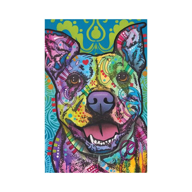 Butters, Pit Bull by - Wrapped Canvas Graphic Art ClassicLiving Size: 66.04cm H x 45.72cm W x 1.91cm D on Productcaster.