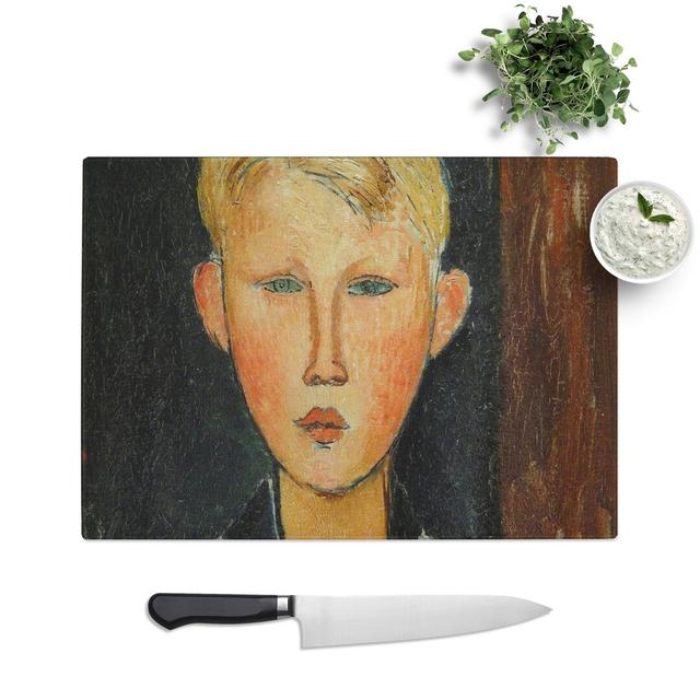 The Eyed Boy by Amedeo Modigliani Chopping Board East Urban Home Size: 28.5cm W x 39cm L on Productcaster.