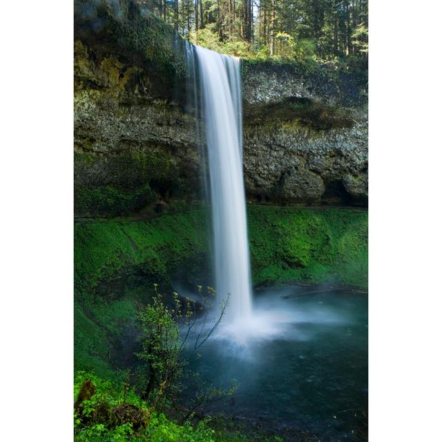 Silver Falls State Park, Waterfalls by Ryuivst - Wrapped Canvas Print Alpen Home Size: 91cm H x 61cm W on Productcaster.