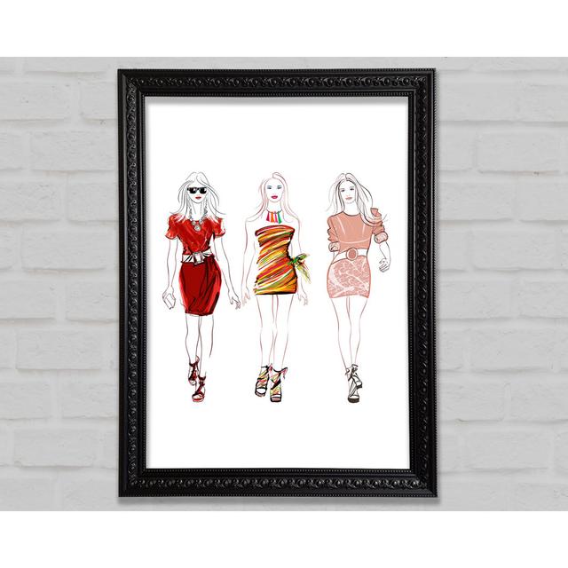 Catwalk Dresses - Single Picture Frame Art Prints Bright Star Size: 141.4cm H x 100cm W x 3cm D on Productcaster.