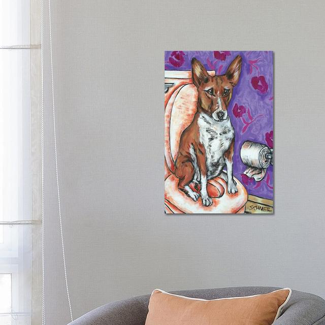 Basenji by Jay Schmetz - Wrapped Canvas Graphic Art Maturi Size: 66.04cm H x 45.72cm W x 3.81cm D on Productcaster.