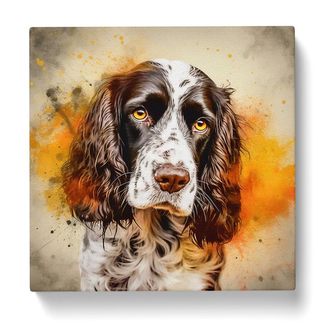 English Springer Spaniel Conceptual Art No.3 - Art Prints Marlow Home Co. Size: 50cm H x 50cm W x 3cm D on Productcaster.