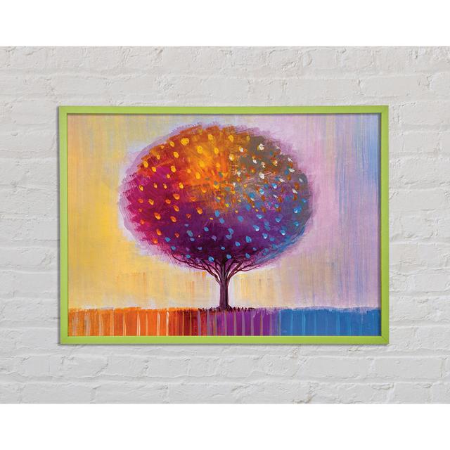 Vinco Stunning Round Tree Rainbow - Single Picture Frame Art Prints Ophelia & Co. Size: 42cm H x 59.7cm W x 2cm D on Productcaster.