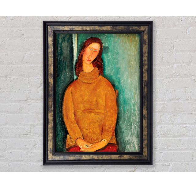 Mondigliani Portrait Of Jeanne Hebuterne - Single Picture Frame Art Prints Bright Star Size: 59.7cm H x 42cm W on Productcaster.