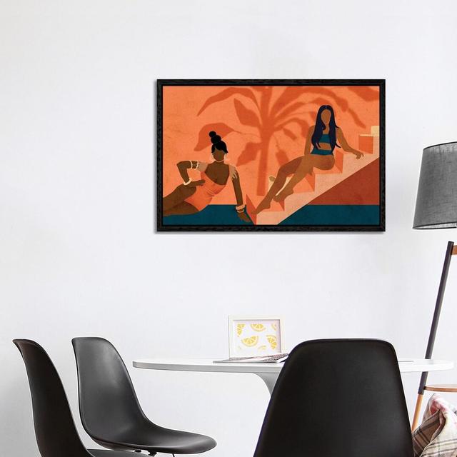 When in Ibiza by Reyna Noriega - Graphic Art Print on Canvas 17 Stories Size: 45.72cm H x 66.04cm W x 3.81cm D, Frame Option: No Framed on Productcaster.