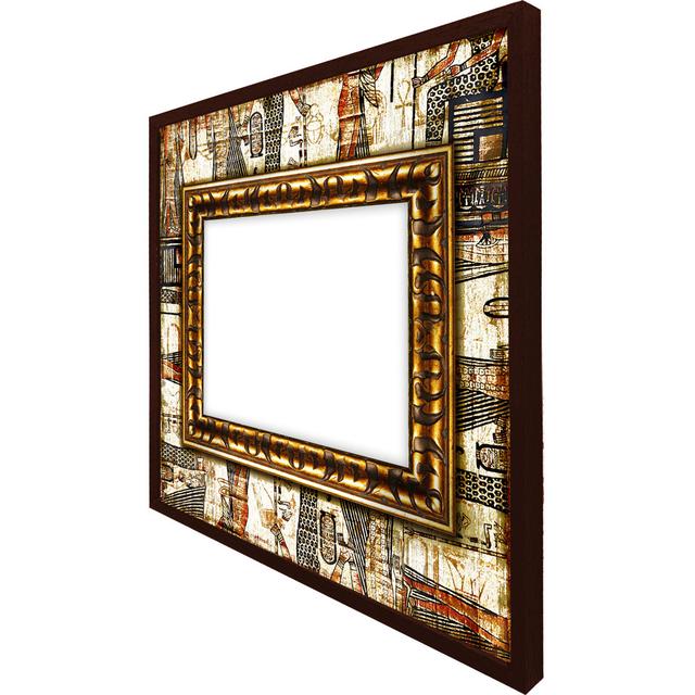 Slossberg Rustic Egyptian Frame - Single Picture Frame Art Prints ClassicLiving Size: 61cm H x 61cm W x 4cm D, Frame Colour: Brown Framed on Productcaster.