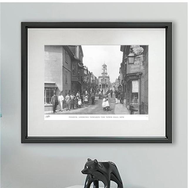 'Penryn, Looking Towards the Town Hall 1890' - Picture Frame Photograph Print on Paper The Francis Frith Collection Size: 28cm H x 36cm W x 2.3cm D on Productcaster.