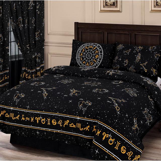 Rizo Celestial Duvet Cover Set 17 Stories Size: Double Duvet Cover + 2 Standard Pillowcases on Productcaster.