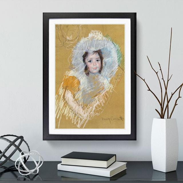 Sketch of a Child by Mary Cassatt - Picture Frame Painting East Urban Home Size: 65cm H x 48cm W x 2cm D, Frame Option: Black Framed on Productcaster.