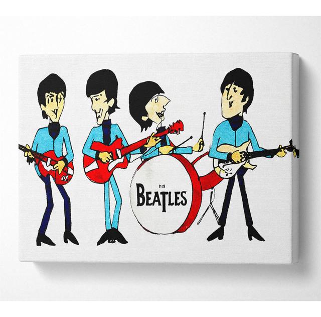 Early Beatles White - Wrapped Canvas Art Prints ClassicLiving Size: 81cm H x 121.9cm W on Productcaster.