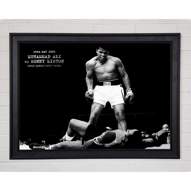 Muhammad Ali Mighty Fist Framed Print Happy Larry Size: 21cm H x 29.7cm W x 1.5cm D on Productcaster.