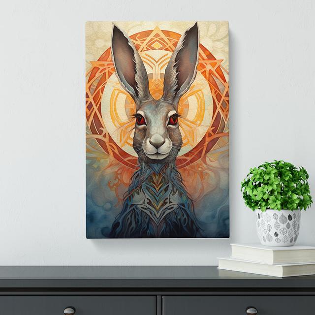 Hare Symbolism - No Frame Print Brambly Cottage Size: 50cm H x 35cm W x 3cm D on Productcaster.