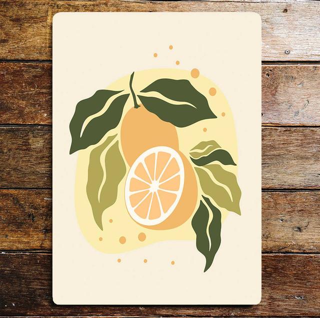 70'S Style Lemons Kitchen Metal Wall Sign East Urban Home on Productcaster.