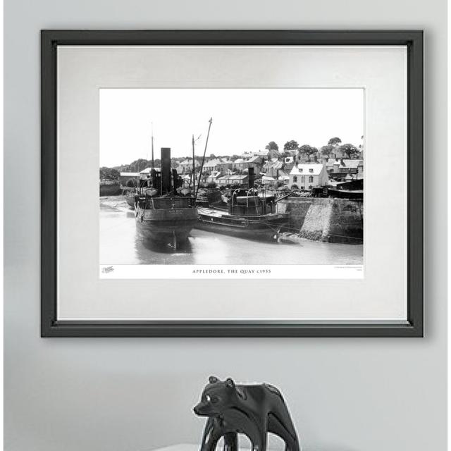 'Appledore, the Quay C1955' - Picture Frame Photograph Print on Paper The Francis Frith Collection Size: 28cm H x 36cm W x 2.3cm D on Productcaster.