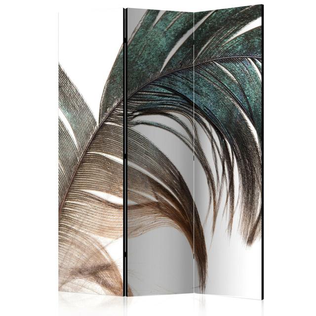 Merlene Beautiful Feather Room Divider Latitude Run Number of Panels: 3 on Productcaster.