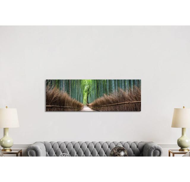 Arashiyama Bamboo Forest by Jan Becke - Wrapped Canvas Panoramic Gallery-Wrapped Canvas Giclée Union Rustic Size: 50.8cm H x 152.4cm W on Productcaster.