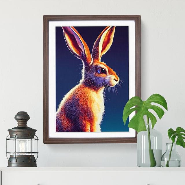 Fair Hare - Single Picture Frame Print Brambly Cottage Frame Colour: Walnut, Size: 64cm H x 46cm W x 2cm D on Productcaster.