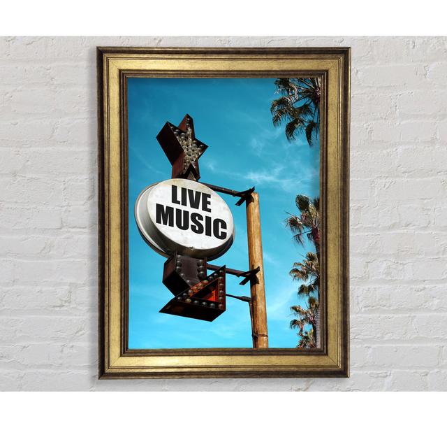 Live Music This Way - Print Bright Star Size: 42cm H x 29.7cm W x 8cm D on Productcaster.