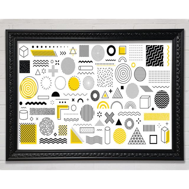 Mixture Of Shapes And Colours - Single Picture Frame Art Prints Corrigan Studio Size: 42cm H x 59.7cm W on Productcaster.