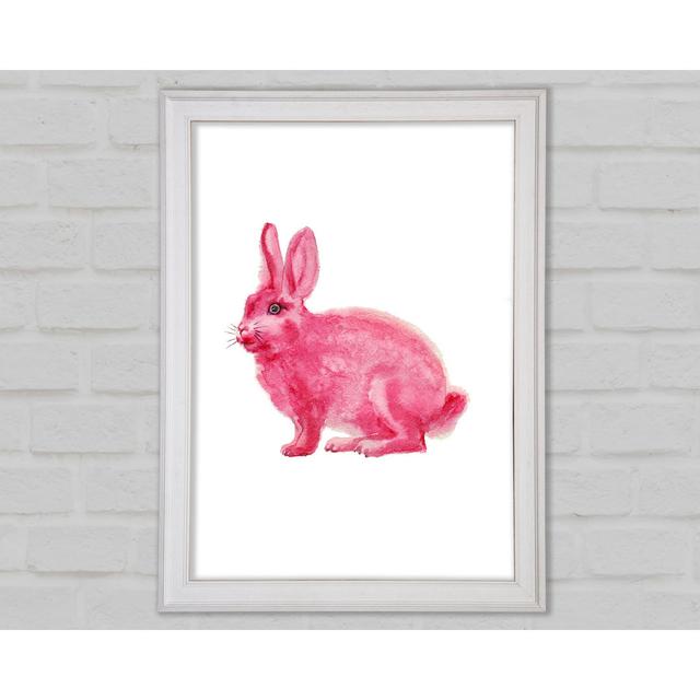 Pink Rabbit Love - Print Brambly Cottage Size: 29.7cm H x 21cm W x 1.5cm D on Productcaster.