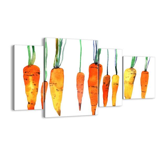 Beauty of the Ordinary - 4 Piece Unframed Graphic Art Print Set on Canvas August Grove Size: 70cm H x 120cm W x 1.8cm D on Productcaster.