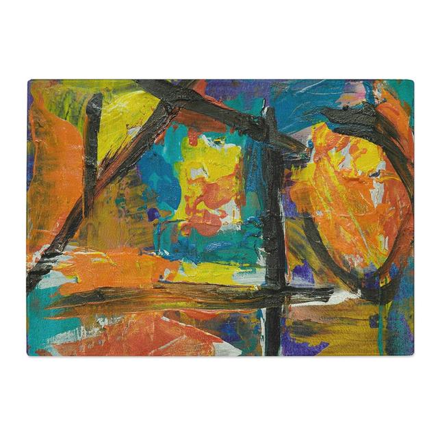 Tempered Glass Art Painting Vol.151 Chopping Board East Urban Home Size: 28.5 cm W x 20 cm L on Productcaster.