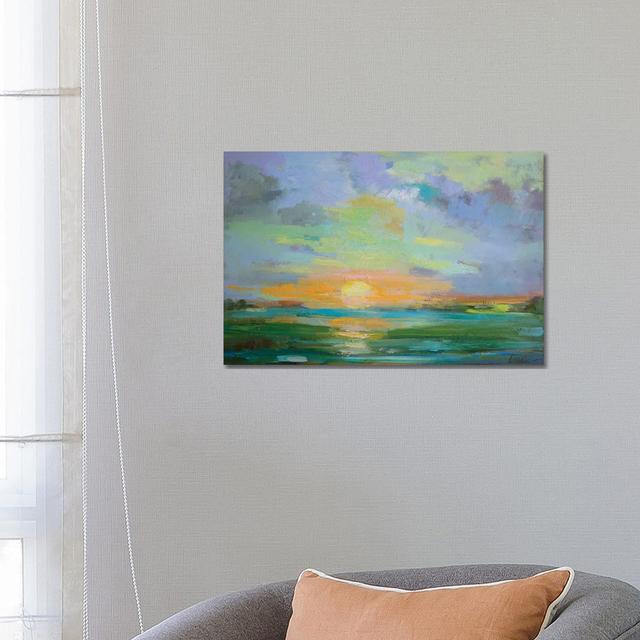 Sherbert Sunset by Alexi Fine - Wrapped Canvas Print Ebern Designs Size: 45.72cm H x 66.04cm W x 3.81cm D on Productcaster.