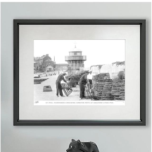 St Ives, Fishermen Checking Lobster Pots At Smeaton's Pier 1925 by Francis Frith - Single Picture Frame Print The Francis Frith Collection Size: 60cm on Productcaster.