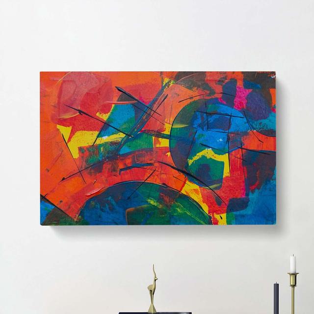 Abstract Art Painting Vol.431 by S.Johnson - Wrapped Canvas Painting Print East Urban Home Size: 35cm H x 50cm W x 3cm D on Productcaster.