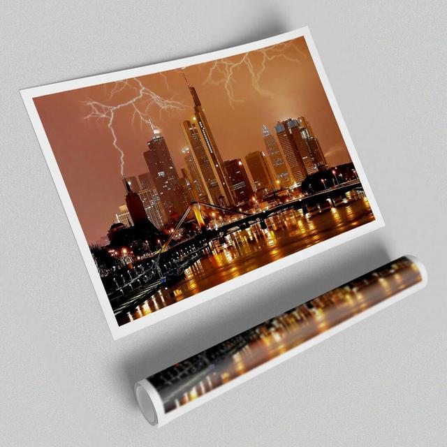 City Lightning Bolts Architecture - Unframed Photograph on Paper East Urban Home Size: 59.4 cm H x 84.1 cm W on Productcaster.