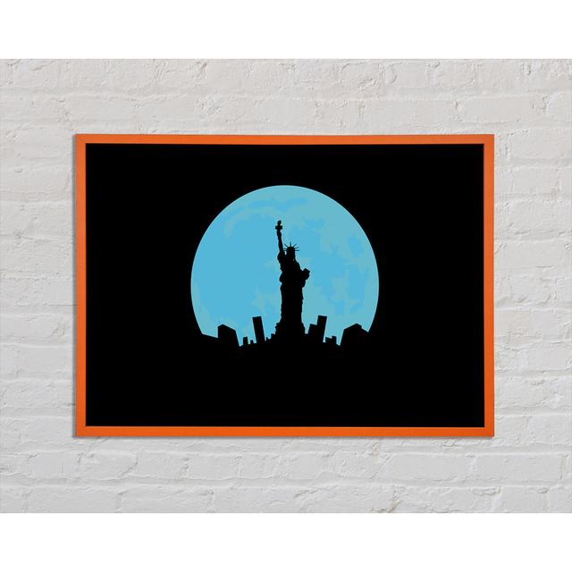 Annaleece Statue Of Liberty In The Blue Moon - Single Picture Frame Art Prints Brayden Studio Size: 29.7cm H x 42cm W x 2cm D on Productcaster.