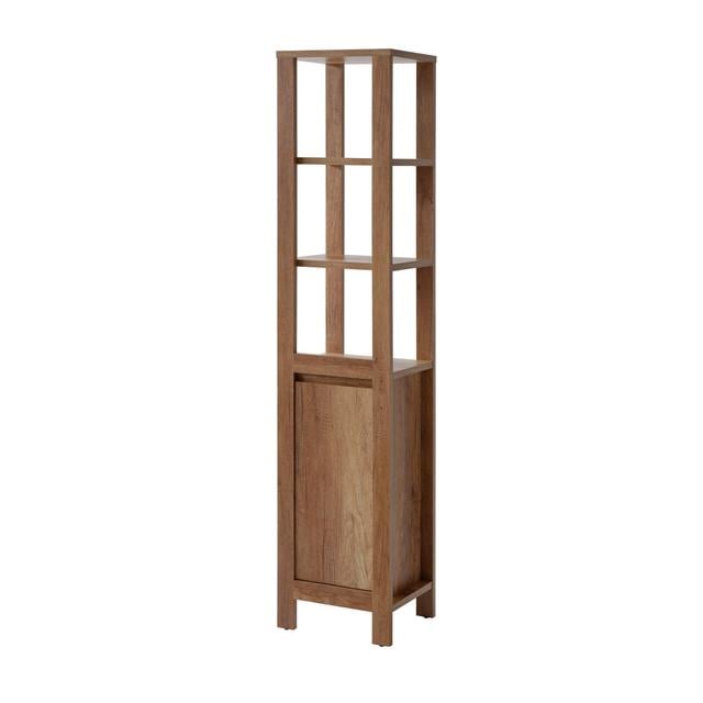 Suresh Freestanding Linen Cabinet Union Rustic on Productcaster.