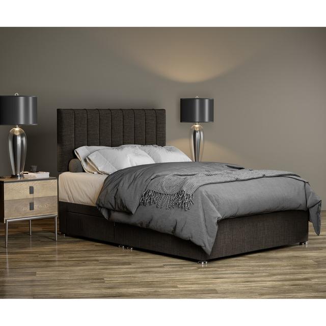 Canadice Divan Bed Base 17 Stories Colour: Chocolate, Size: Double (4'6) on Productcaster.