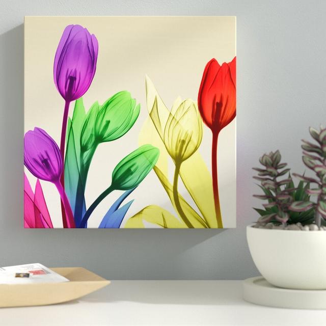 Floral Splurge 2 - Wrapped Canvas Print East Urban Home Size: 30 cm H x 30 cm W on Productcaster.