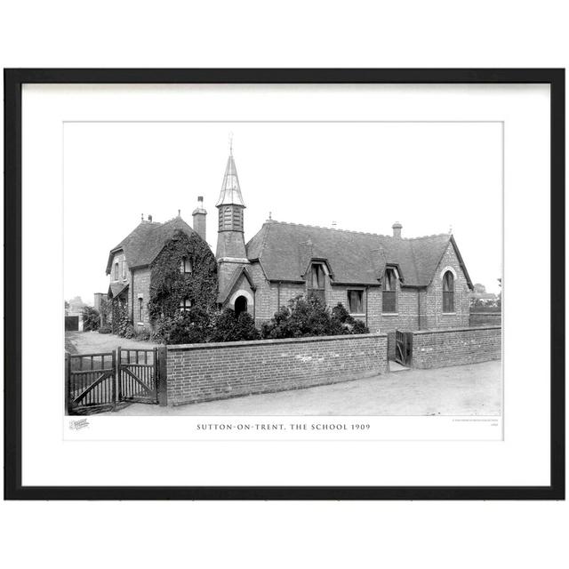 'Sutton on Trent, the School 1909' - Picture Frame Photograph Print on Paper The Francis Frith Collection Size: 60cm H x 80cm W x 2.3cm D on Productcaster.