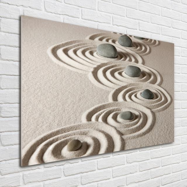 Glasbild Zen Stones Sand Ebern Designs on Productcaster.