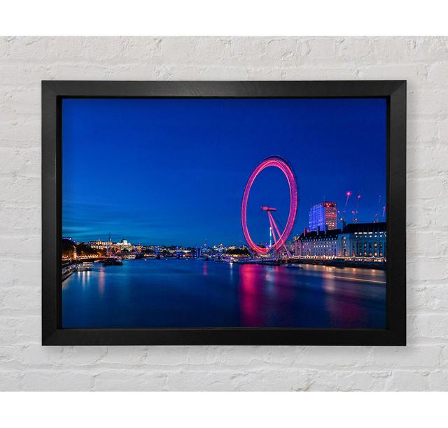 London Eye Pink Glow - Druck Bright Star Größe: 100 cm H x 141,4 cm B on Productcaster.