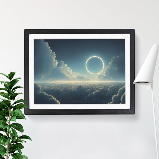 Clouds in the Sky - Picture Frame Graphic Art Marlow Home Co. Size: 25cm H x 34cm W x 2cm D, Frame Colour: Black on Productcaster.