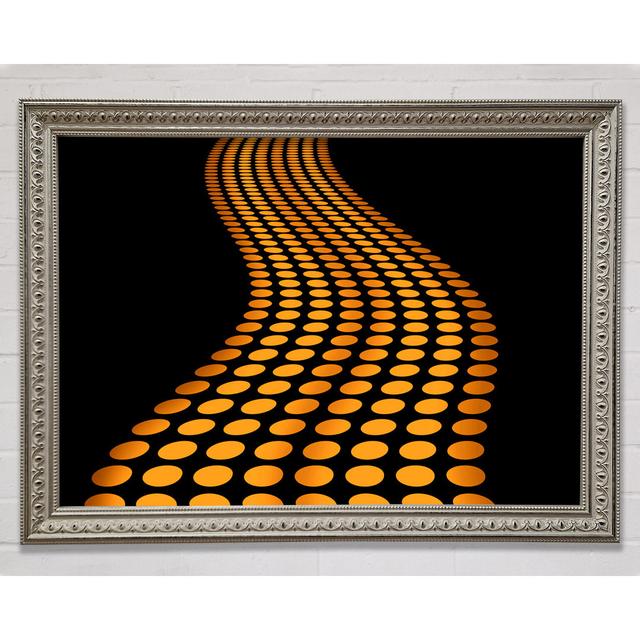 The Orange Road Less Travelled Framed Print Bright Star Size: 84.1cm H x 118.9cm W x 3cm D on Productcaster.