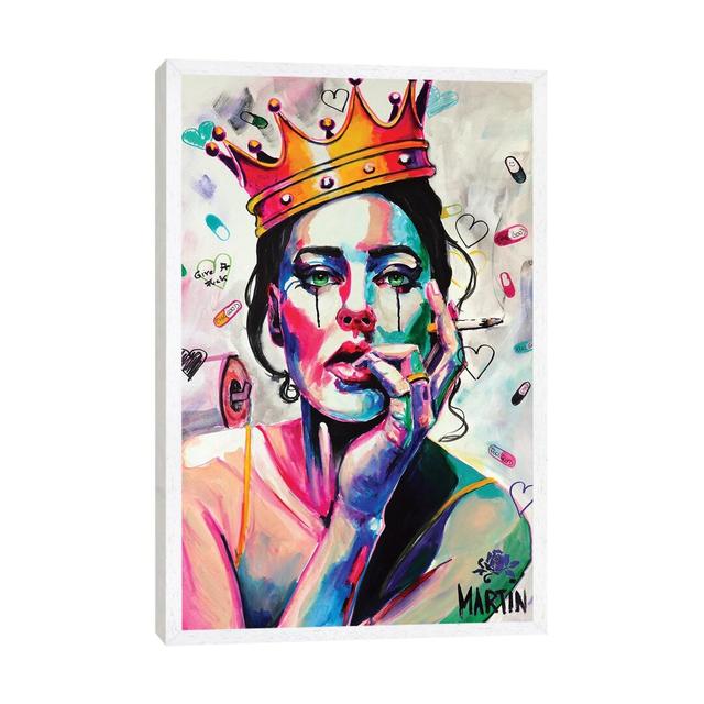 Queen Of Life Mercer41 Format: White Framed Canvas, Size: 101.6cm H x 66.04cm W x 3.81cm D on Productcaster.