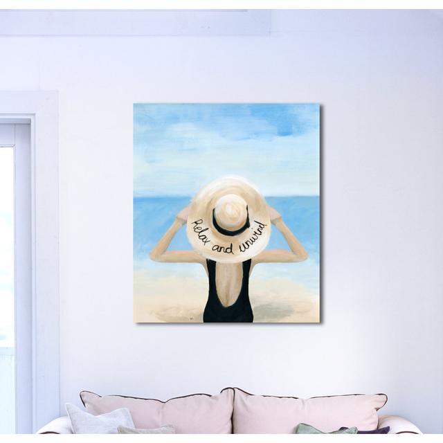 Relax Unwind - Wrapped Canvas Painting East Urban Home Size: 60.96cm H x 50.8cm W x 3.81cm D on Productcaster.