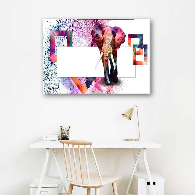 Canvas Print Elephant Animals Latitude Vive Size: 80cm H x 120cm W x 2cm D on Productcaster.