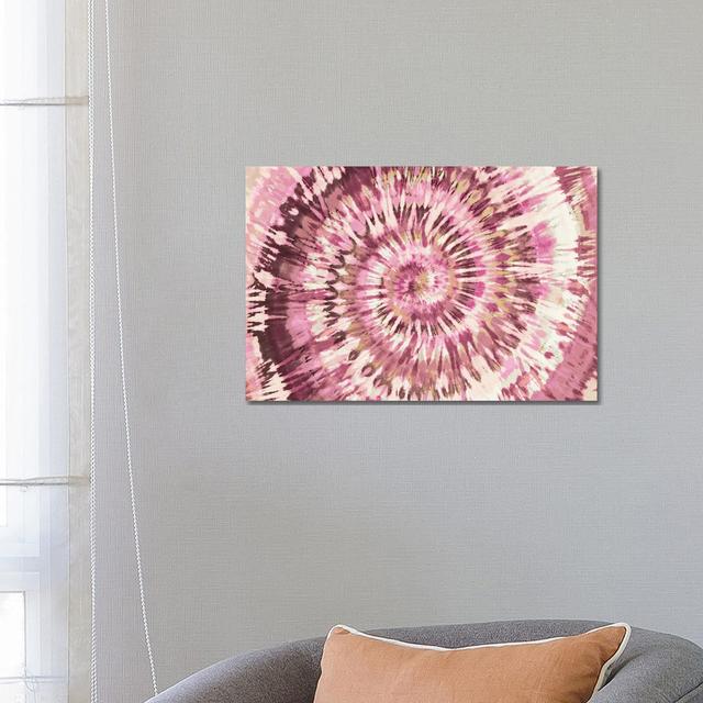 Tie Dye Pink II by Molly Kearns - Wrapped Canvas Gallery-Wrapped Canvas Giclée Latitude Vive Size: 45.72cm H x 66.04cm W x 1.91cm D on Productcaster.